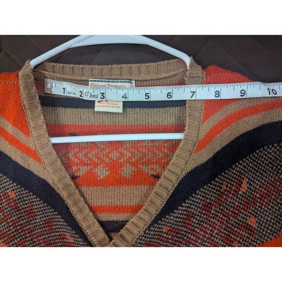 Waterfall style open knit Southwestern style cardigan by Flying Tomatoes, L - Picture 7 of 9